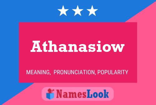 ملصق اسم Athanasiow