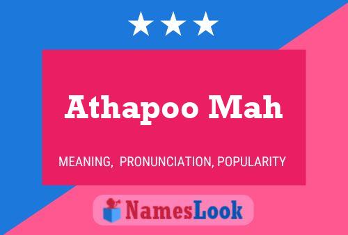 ملصق اسم Athapoo Mah