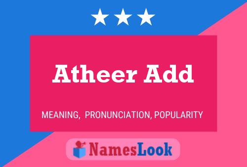 ملصق اسم Atheer Add