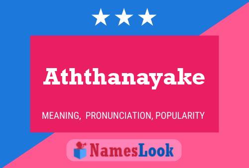 ملصق اسم Aththanayake