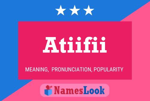 ملصق اسم Atiifii