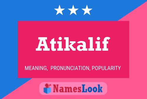 ملصق اسم Atikalif