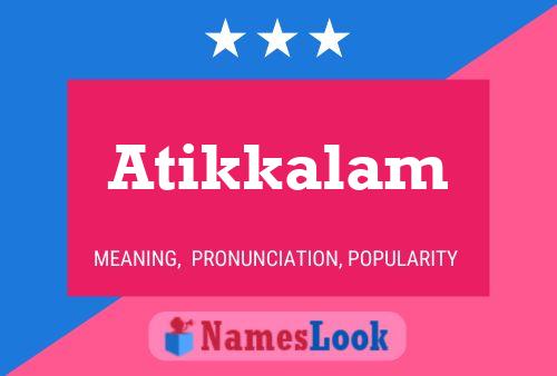 ملصق اسم Atikkalam