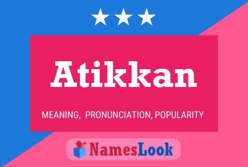 ملصق اسم Atikkan