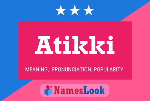 ملصق اسم Atikki