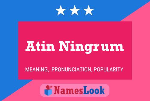 ملصق اسم Atin Ningrum