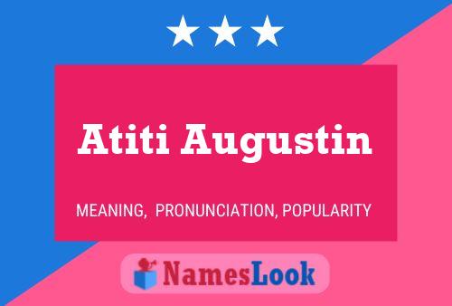 ملصق اسم Atiti Augustin