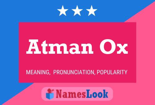 ملصق اسم Atman Ox