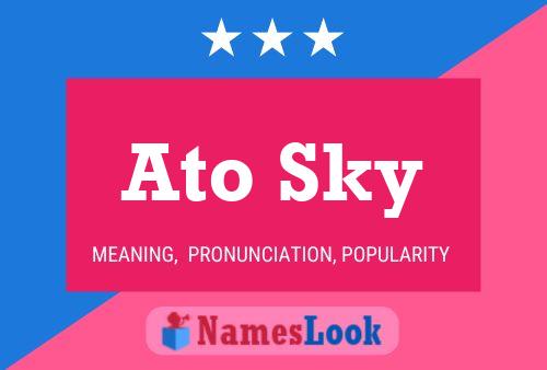 ملصق اسم Ato Sky