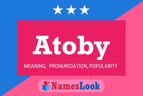 ملصق اسم Atoby