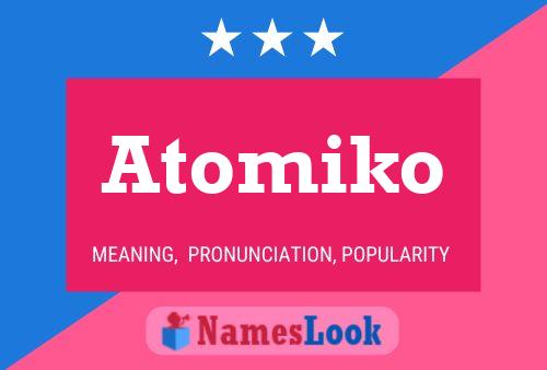 ملصق اسم Atomiko