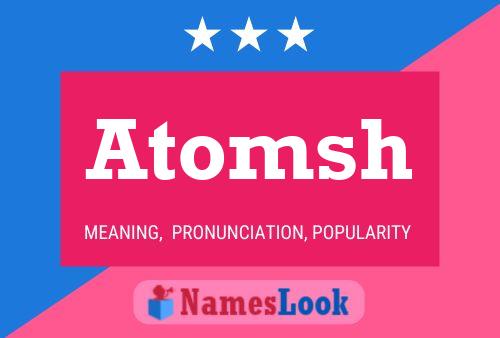 ملصق اسم Atomsh