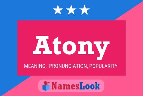 ملصق اسم Atony