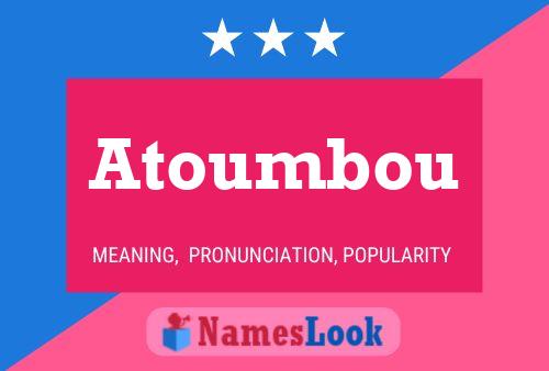 ملصق اسم Atoumbou