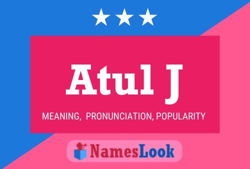 ملصق اسم Atul J