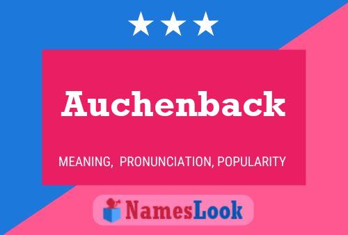 ملصق اسم Auchenback