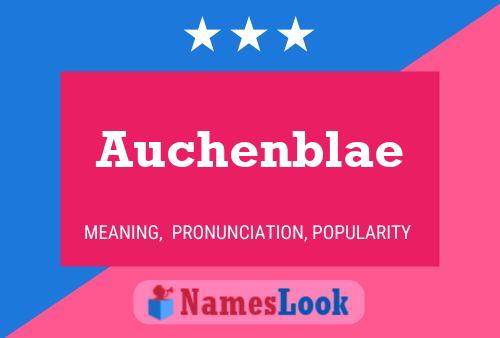 ملصق اسم Auchenblae