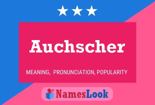 ملصق اسم Auchscher