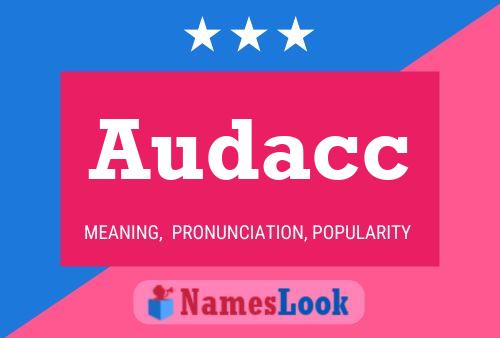 ملصق اسم Audacc