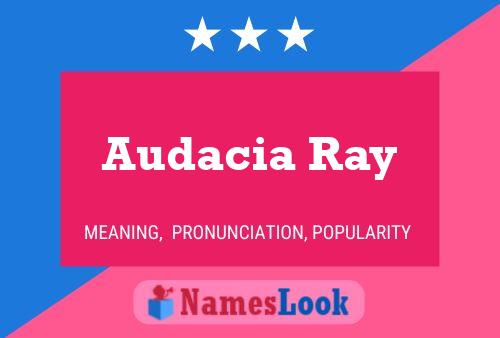 ملصق اسم Audacia Ray