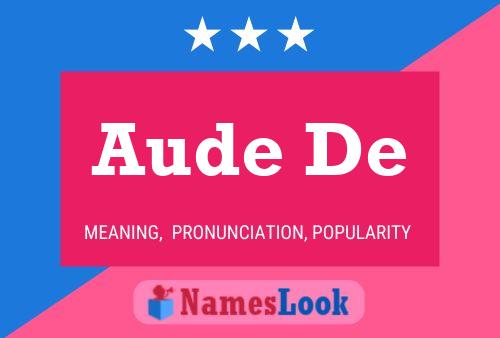 ملصق اسم Aude De