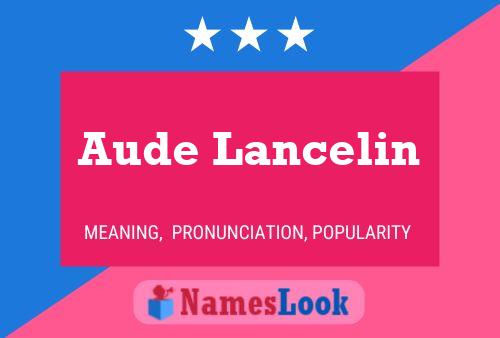 ملصق اسم Aude Lancelin