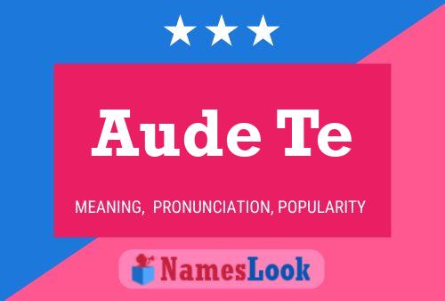 ملصق اسم Aude Te