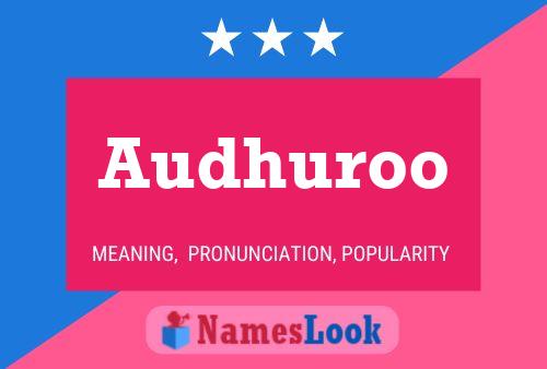 ملصق اسم Audhuroo