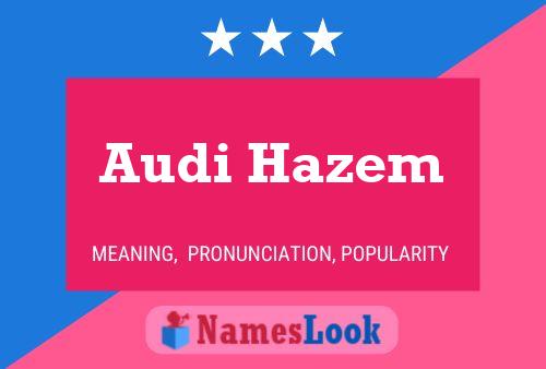 ملصق اسم Audi Hazem