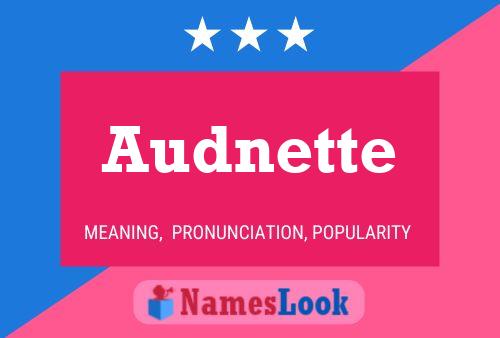 ملصق اسم Audnette