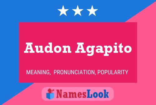 ملصق اسم Audon Agapito