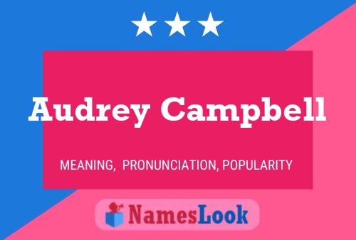 ملصق اسم Audrey Campbell