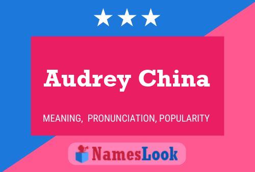 ملصق اسم Audrey China