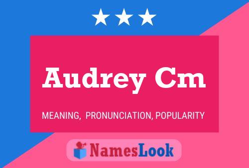 ملصق اسم Audrey Cm