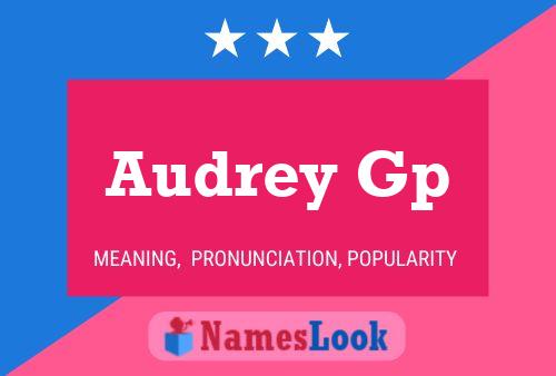 ملصق اسم Audrey Gp