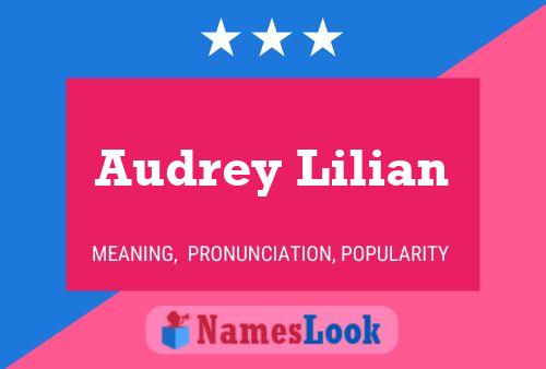 ملصق اسم Audrey Lilian