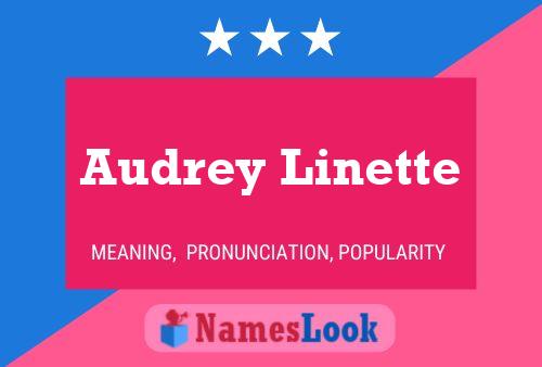 ملصق اسم Audrey Linette