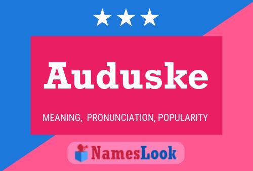 ملصق اسم Auduske