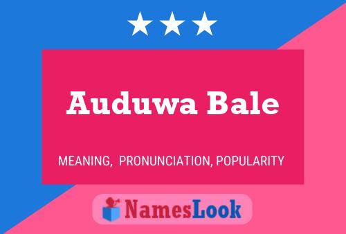 ملصق اسم Auduwa Bale