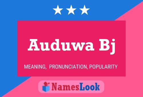 ملصق اسم Auduwa Bj