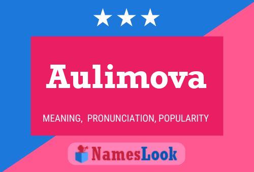 ملصق اسم Aulimova