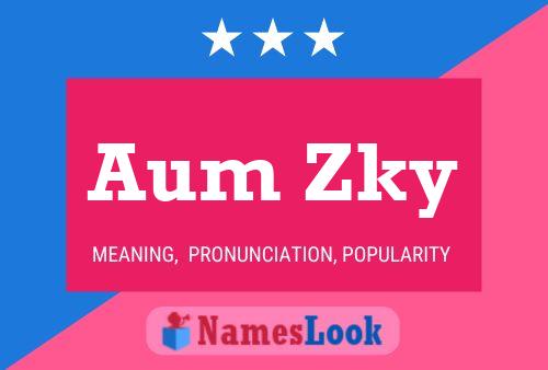 ملصق اسم Aum Zky