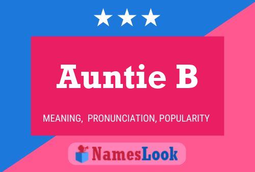 ملصق اسم Auntie B