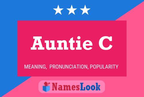 ملصق اسم Auntie C