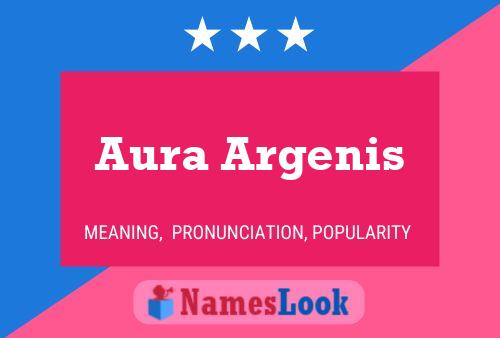 ملصق اسم Aura Argenis