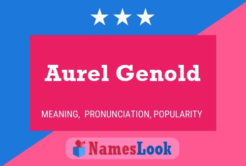 ملصق اسم Aurel Genold