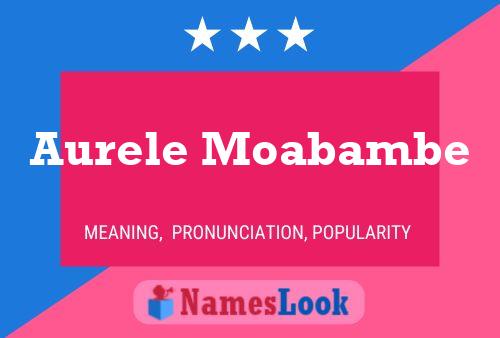 ملصق اسم Aurele Moabambe