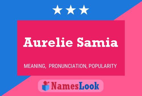 ملصق اسم Aurelie Samia