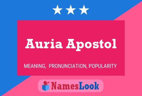 ملصق اسم Auria Apostol