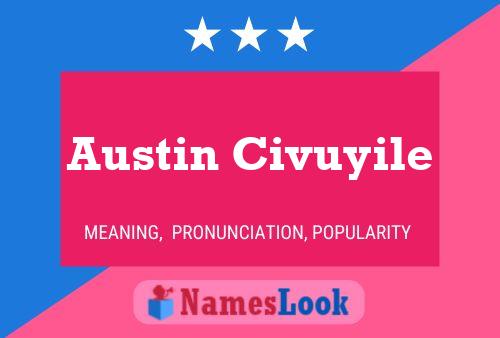 ملصق اسم Austin Civuyile